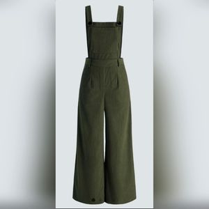 CIDER Corduroy Jumpsuit Green X2 NWT